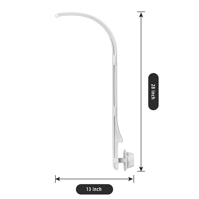 Baby Mobile Arm for Crib, Rotating Mobile Hanger, Plastic Crib Mobile Arm, Nursery Decor