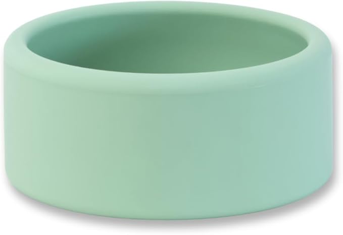 APLAINR Solid Bowl, Silicone Bowl for Baby, Toddler & Kids, 9 fl oz, Non Slip, Heavy Base, Deep, Microwave & Dishwasher Safe, No BPA, Cereal, Soup, Snack Dishes & Dinnerware, Matcha Green