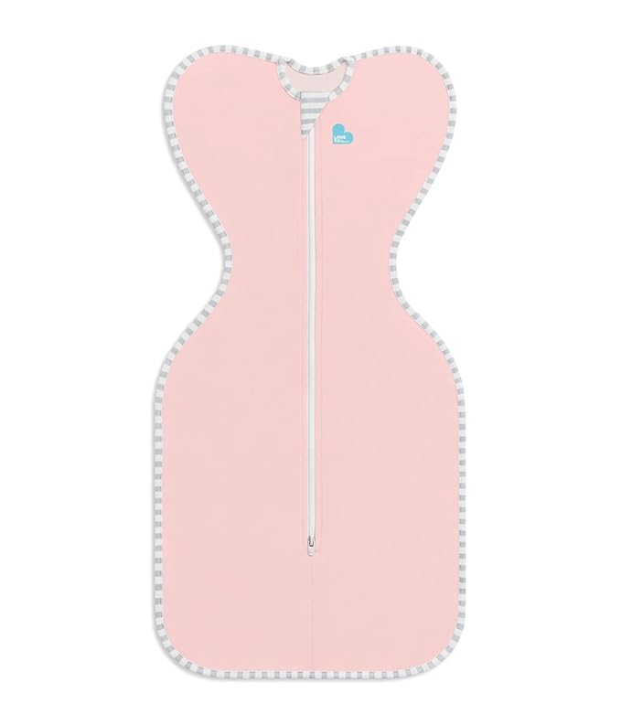 Love to Dream Swaddle UP Self-Soothing Sleep Sack 8-13 lbs., Dramatically Better Sleep, Snug Fit Calms Startle Reflex, 1.0 TOG, Dusty Pink, Small
