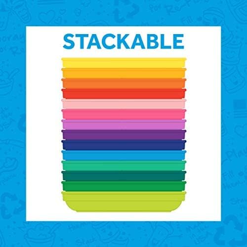 Re-Play Toddler Plates - 9 In and Bowls - 20 Oz. - Kids Plates and Bowls, Microwave and Dishwasher Safe - Set of 4x4 - Sage