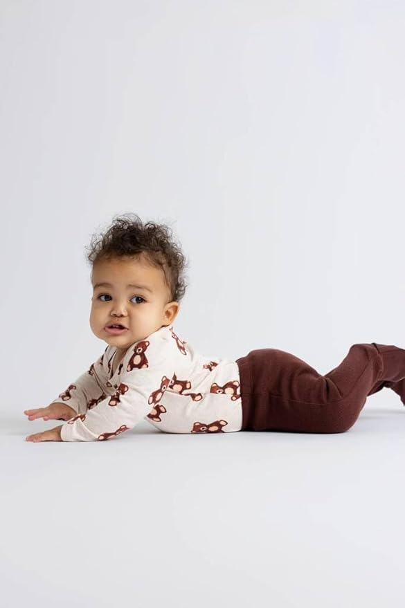 MONICA + ANDY Baby Organic Long Sleeve Jack and Jill Bodysuit