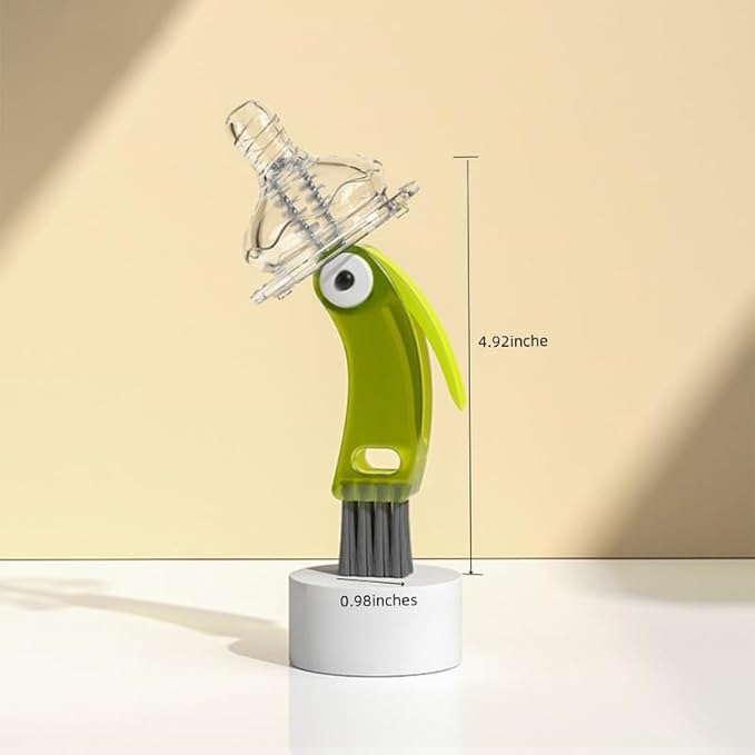 4 in 1 Multifunctional Cleaning Brush Set - Bottle & Cup Lid Cleaner, Gap & Tight Spaces, Portable (Red)