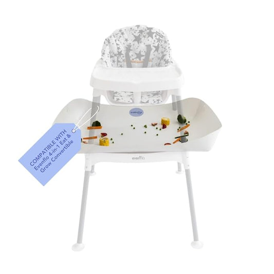 CATCHY - Food Catcher - Compatible with Evenflo 4-in-1 Eat & Grow High Chair + 11 Other High Chairs - Highchair Sold Separately - Baby & Toddler Food & Mess Catcher - Under High Chair Accessory