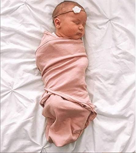 Ely's & Co. Adjustable Swaddles for Newborn, Baby Swaddles 0-3 Months, Swaddle Sack for Baby Girl, 100% Cotton, 2 Pack (Dusty Rose and Mauve Pink Star)