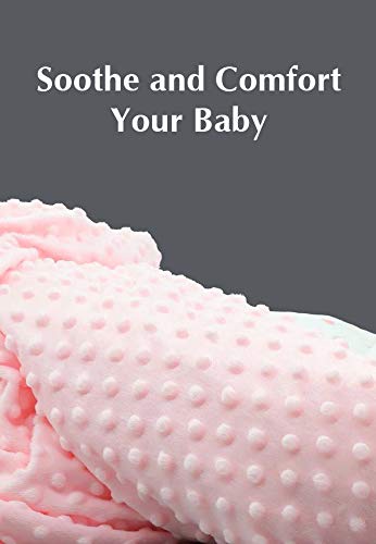 American Baby Company Heavenly Soft Chenille Blanket Set, Receiving Blanket (30" x 40") & Security Blanket (14" x 14"), Warm and Cozy, Pink, for Girls