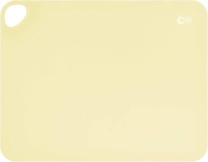 Olababy Fold N Go Silicone Placemat w Travel Case | Dishwasher Safe, BPA Free, Non-Slip, Waterproof | Mini Dining Mat for Infants, Babies, Toddlers and Kids (1, Lemon)