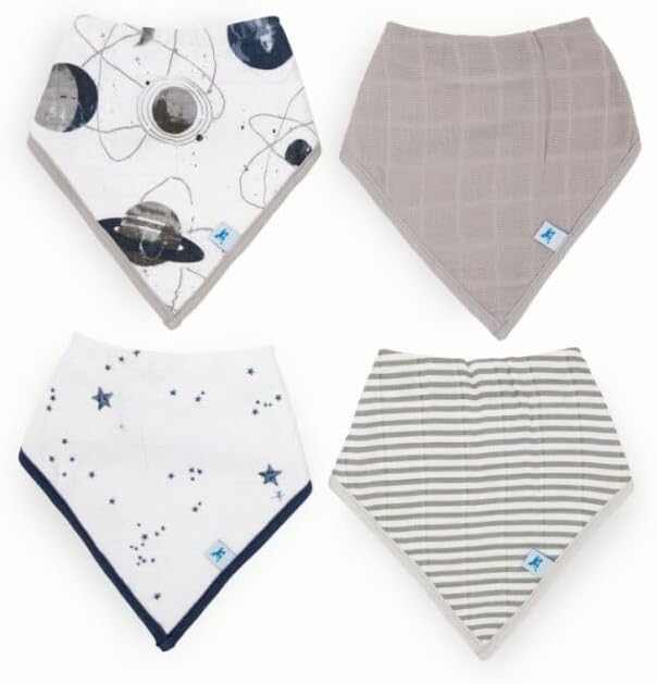 Little Unicorn Cotton Muslin with Fleece Bandana Bib