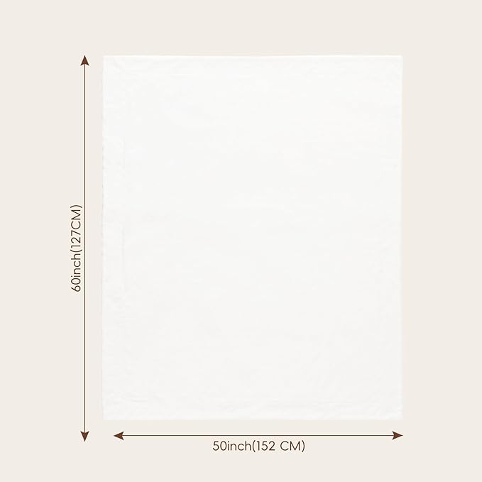 david's kids Micro Fleece Minky Baby Throw Blanket for Boys Girls Neutral with Double Layer and Soothing Raised Dots, 50x60 Inches Breathable and Soft Lightweight Receiving Blanket for Newborns White