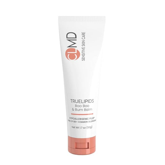 CLMD - TrueLipids Boo-Boo & Bum Balm – Soothing Baby Balm for Diaper Rash, Cuts, Scrapes & Burns – Non-Toxic, Hypoallergenic – Organic Skin Relief – 1.7 fl oz