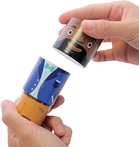 48-Piece Multiracial Family Play Set – Magnetic Wooden Diversity Building Blocks for Kids – Multicultural Puzzles, SEL Toy for Ages 1+