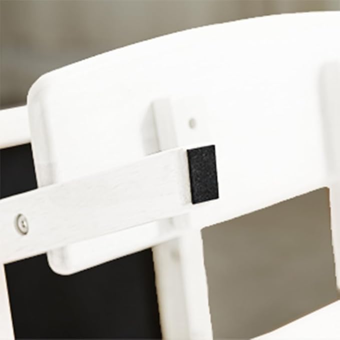 Solid Wood high Chairs for Toddlers,High Chair Grows with Kid for Dining, Study Chair for Children, White