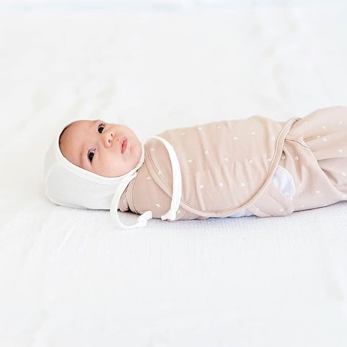 Ely's & Co. Adjustable Swaddles for Newborn, Baby Swaddles 0-3 Months, Swaddle Sack for Baby Girl, 100% Cotton, 2 Pack (Pink Tulip)