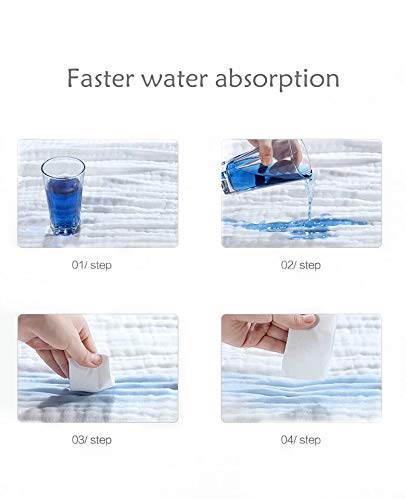 FOOK FISH Muslin Baby Towel Super Soft and Absorbent Cotton Baby Bath Towels 2 Pack 6 Layers Infant Newborn Blanket Toddler and Kids Large 40 x 40inches (White)