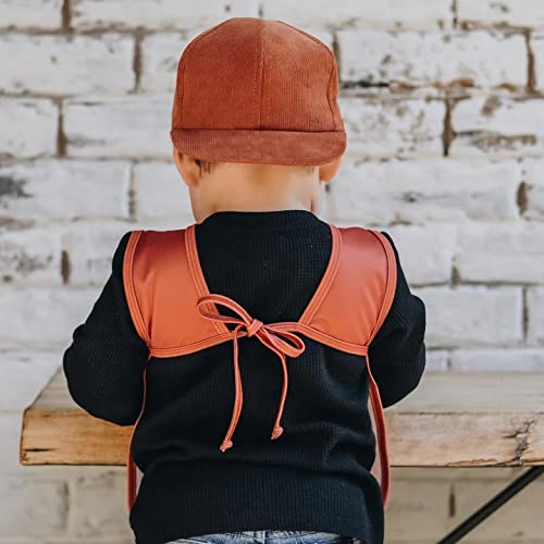 BapronBaby Minimalist Copper Bapron - No Neck Tie Safer Bib for Baby & Toddler - Soft Waterproof Stain Resistant - Machine Washable - Sz Baby/Toddler 6m-3T