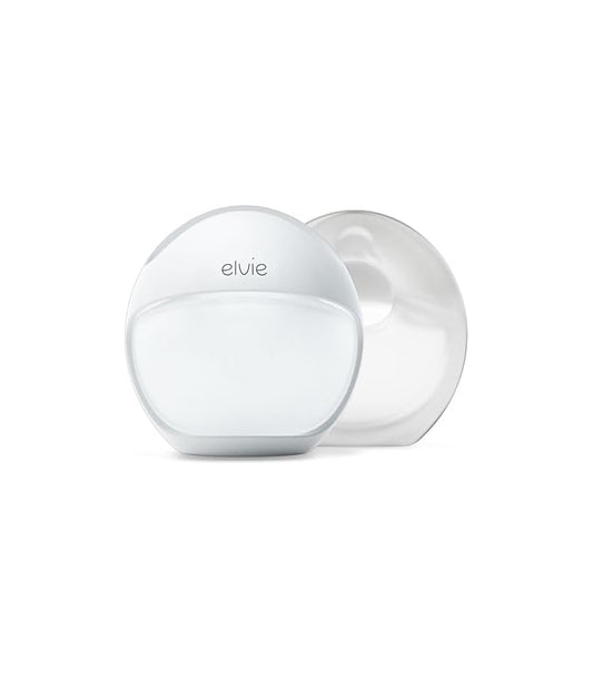 Elvie Curve - Manual Wearable Breast Pump - Hands-Free, Kick-Proof, Portable Silicone Pump That Can Be Worn in-Bra for Gentle, Natural Milk Expression - Breast Feeding Essentials