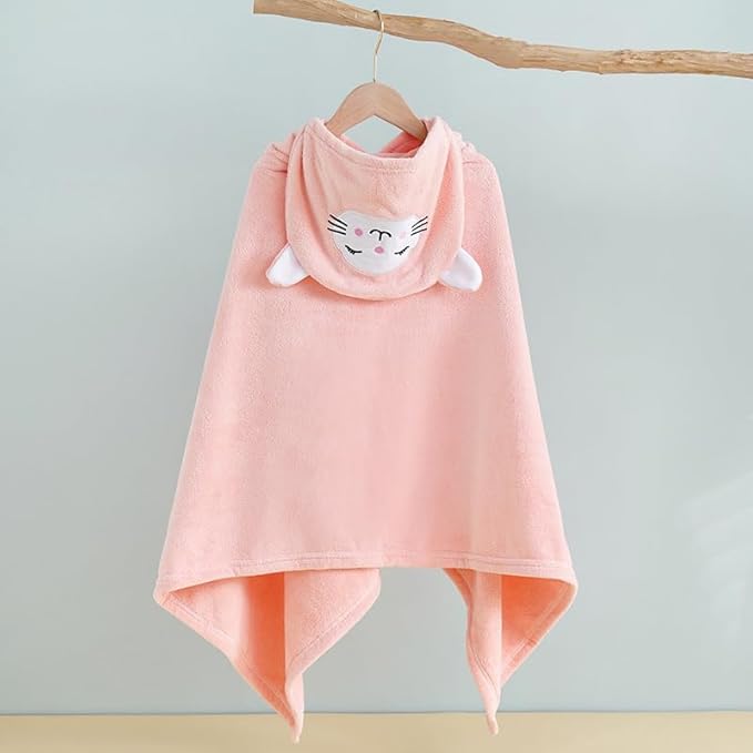 ROMASA Baby Bath Towel with Hooded Ultra Soft and Absorbent Toddlers Bathrobe Newborn Blanket Shower Gifts