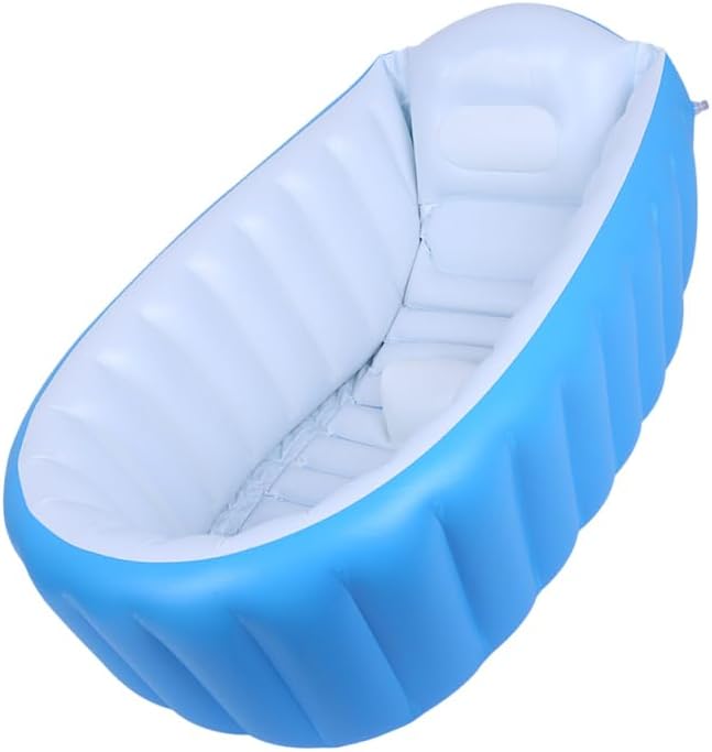 Kisangel Inflatable Bathtub Baby Bathtub Foldable Tub Baby Shower Tub Inflatable Bath Tub for Baby Kids Swimming Pool