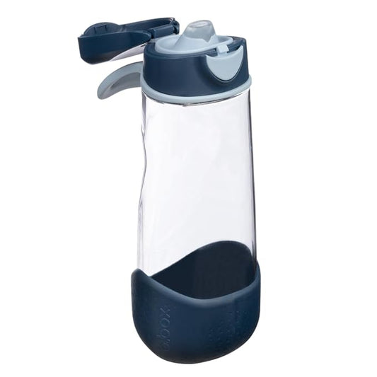 b.box 20 oz Sport Spout Kids Water Bottle for School, Sports, Travel, Daycare. Leakproof, Spill Proof, Dishwasher Safe. Easy Grip Triangle Shape, Durable Tritan Material. BPA Free.