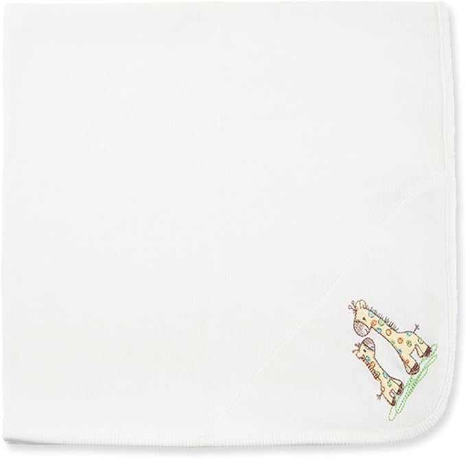 Little Me Blankets for Baby Boys' Giraffe Swaddling Receiving Blanket, 30 x 27 Inches
