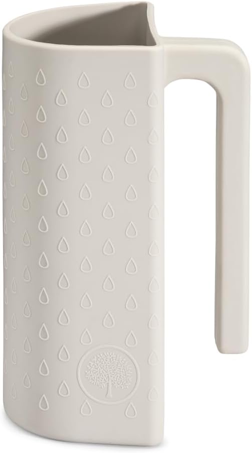 Parker Baby Bath Rinse Cup | BPA Free, Dishwasher Safe & Food Grade Bath Cup for Rinsing Hair | Holds 18oz | Quick-Dry, Sturdy & Perfect Size Baby Water Pourer in Neutral Colors