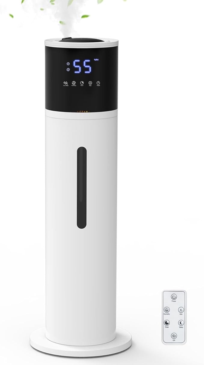 13L Humidifier Large Room, 100H Runtime 28 dB Quiet Cool Mist Air Humidifiers for Bedroom, Baby Nursery, Living Room