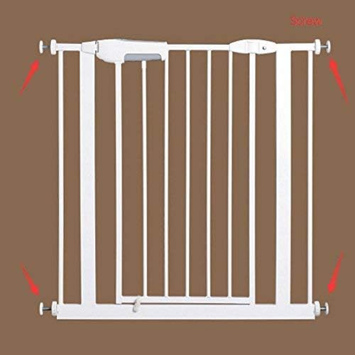 Vmaisi 4 Pack 8MM Baby Gate Threaded Spindle Rod, Replacement Hardware Parts Kit for Pet & Dog Pressure Mounted Safety Gates - Extra Long Wall Mounting Accessories Screws Rods Adapter Bolts Black