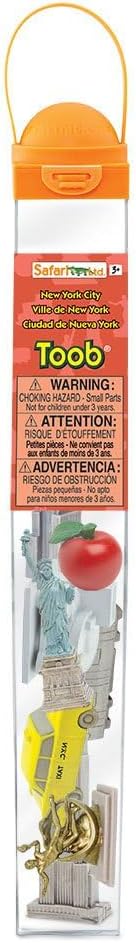 Safari Ltd. NYC Landmarks TOOB - Figurines of Statue of Liberty, Empire State & More - Fun Educational Play Toy for Boys, Girls & Kids Ages 3+