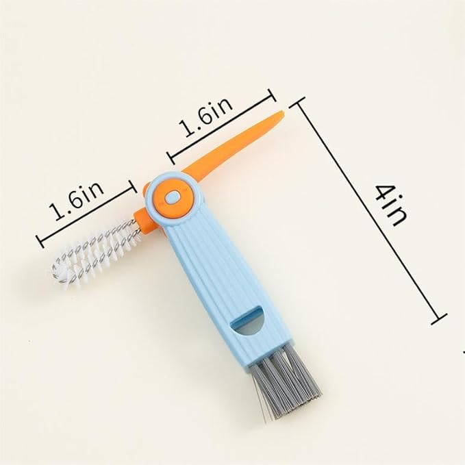 Chemimoso 3 in 1 Cup Lid Gap Cleaning Brush Set, Multifunctional Water Baby Bottle Cleaning Tools, Home Kitchen Crevice Cleaning Tools, 3Pcs