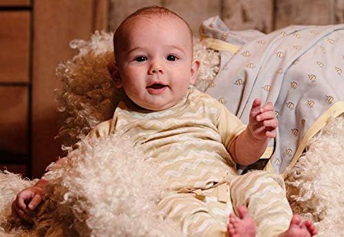 BeeCotton Unisex Baby 100% Organic Cotton Chevron Swaddle Blankets