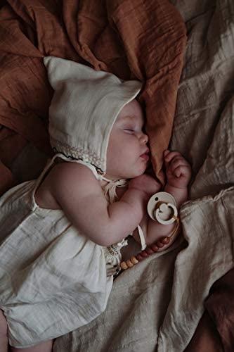 BIBS Pacifiers Colour Collection | Natural Rubber Baby Pacifier | Set of 2 BPA-Free Soothers | Made in Denmark | 0+ Months (Pack of 2) | Sage Night