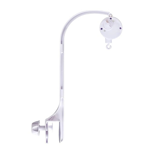 Baby Crib Mobile Arm with Music Box Spin Motor（24 inch ）, AICMEI Nursery Decor Hanger -DIY Toy Decoration Move Bracket，Double nut Adjustment and Fixing