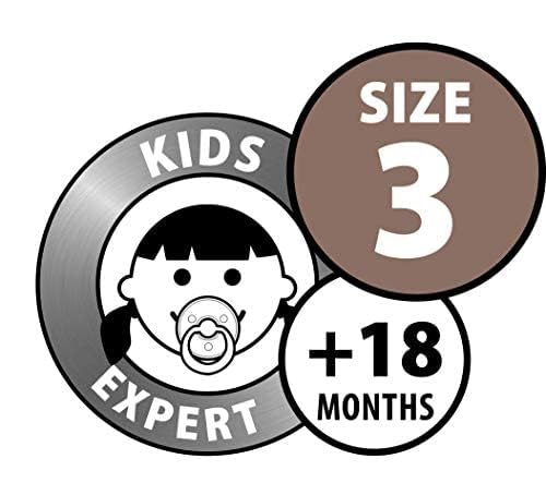 BIBS Pacifiers Colour Collection | Natural Rubber Baby Pacifier | Set of 2 BPA-Free Soothers | Made in Denmark | 18+ Months (Pack of 2) | Vanilla