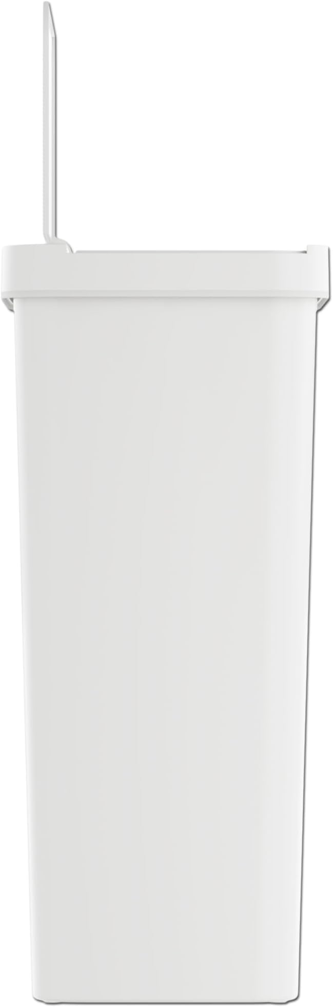 iTouchless Prime 13.2 Gallon Sensor Trash Can, Slim and Space-Saving, Durable Dent-Proof Construction, Automatic Bin White Color Great for Kitchen, Home, Office, Business, Garage, Plastic