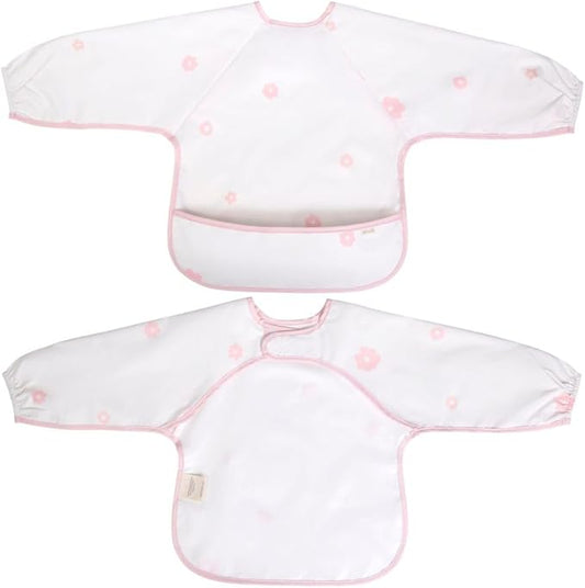 Ali+Oli Smock Bibs for Babies, BPA-Free Oeko-Tex Certified, Waterproof Baby Smock, Machine Washable, Toddlers Ages 6m+