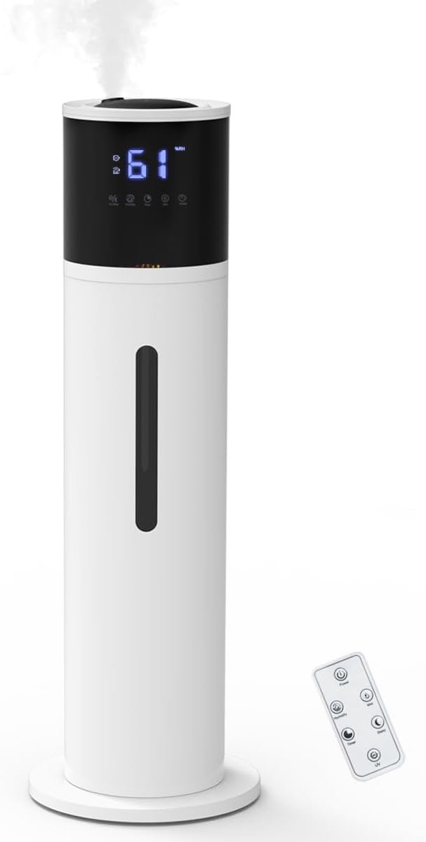 VENTISOL Large Humidifiers for Bedroom, 16L/4.2Gal Quiet Cool Mist Humidifier for Home Large Room, Top Fill Humidifiers for Baby Nursery, Living Room, White