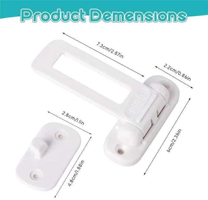 11Pcs Upgraded Cabinet Locks Baby Proofing -Invisible Foldable baby proofing cabinets-child locks for cabinets and drawers Easy Installation/No Need for Drilling (white-11)