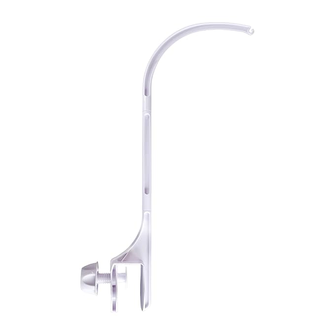 24 inch Crib Mobile Bed Bell Frame arm Bracket, Double nut Screw Fixing Frame -DIY Toy Decoration Bracket (Stand Without Music Box)