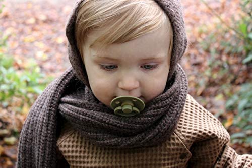 BIBS Pacifiers Colour Collection | Natural Rubber Baby Pacifier | Set of 2 BPA-Free Soothers | Made in Denmark | 18+ Months (Pack of 2) | Blush Night