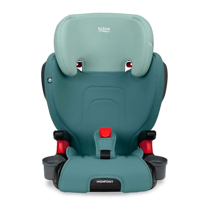 Britax Highpoint Backless Belt-Positioning Booster Seat, SafeWash Green Ombre