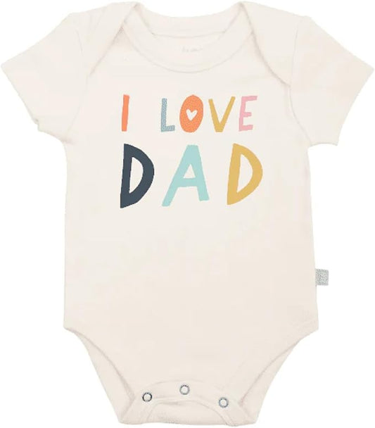 Finn + Emma Organic Cotton Graphic Baby Onesie - Gender Neutral Bodysuits for Babies 0-12 Months in Multiple Sizes and Styles