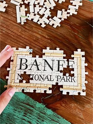Banff National Park Map Jigsaw Puzzle – 1000 Pieces, Hand-Drawn Artwork, Educational Family Puzzle, Includes Poster – 19.8” x 26.4”