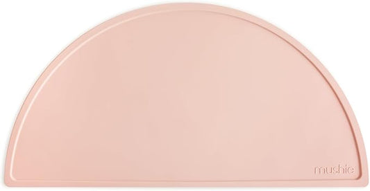 mushie Silicone Placemat for Kids | BPA-Free Non-Slip Design (Blush)
