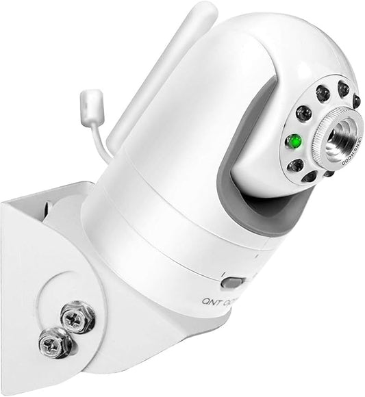 Baby Monitor Wall Mount for Infant Optics DXR-8,Adjustable Angle Mounting Brackets for Motorola,Babysense,HelloBaby and Most Universal Camera Stand Indoor Wide Angle Aluminum Alloy Material(White)