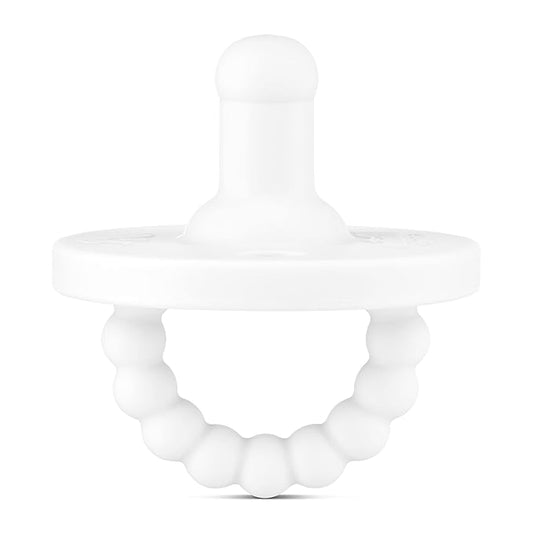 Ryan & Rose Cutie PAT Pacifier Teether (Stage 2, White)