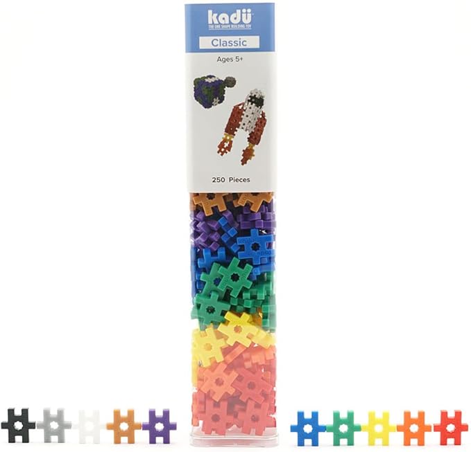 Incredibly Interconnectable Toys KADU Classic 250 Piece Classic Set - STEM/STEAM Building + Construction Toy, for Open + Imaginative Play Ages 5+