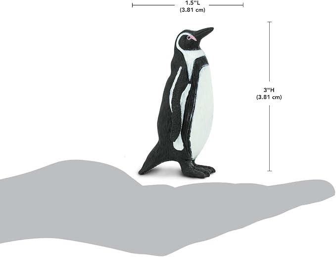 Safari Ltd. Humboldt Penguin Figurine - Detailed 2.93" Plastic Model Figure - Fun Educational Play Toy for Boys, Girls & Kids Ages 3+