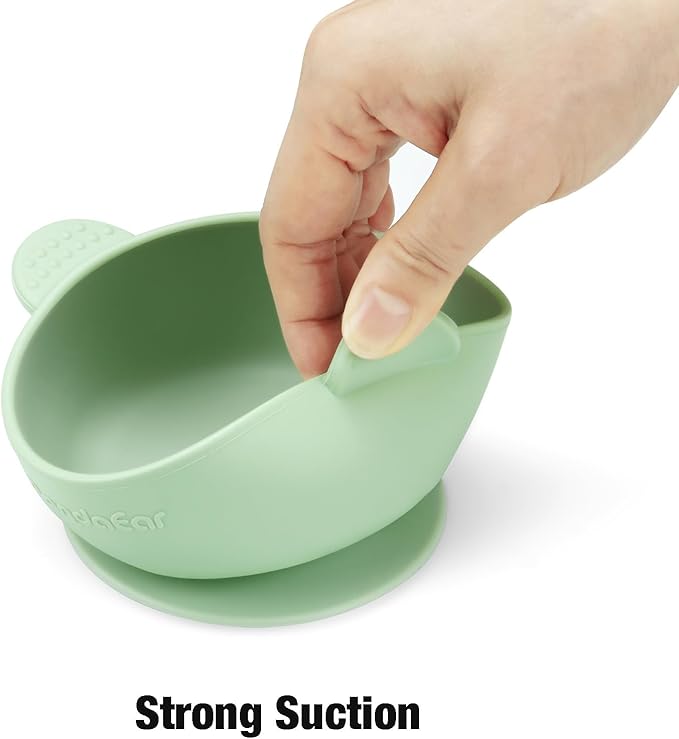 PandaEar 3 Pack Baby Bowls with Suction| Stay Put Silicone Food Bowl for Babies Kids Toddlers Infants| Food Grade Soft Safe BPA-Free Silicone (Multi-Color)