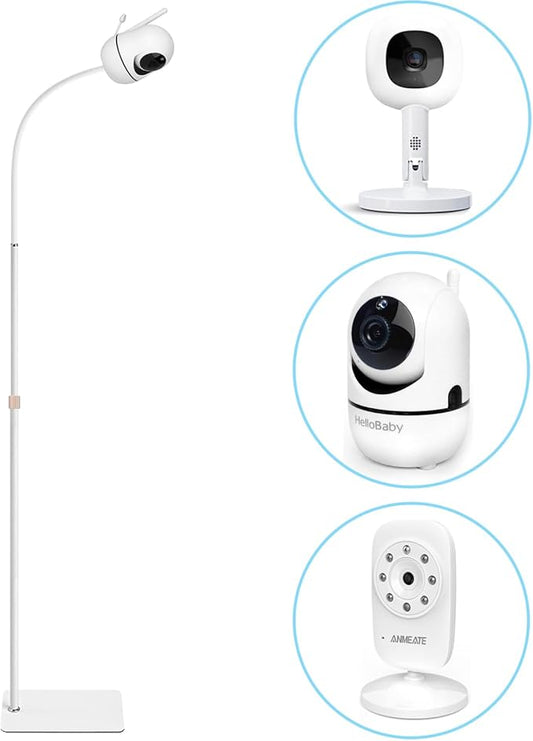 Adjustable Height Baby Monitor Floor Stand Holder for Hellobaby HB6550 HB65/HB66/HB248 Baby Monitor and Also Compatible with The Nanit Pro Smart Monitor & Flex Stand