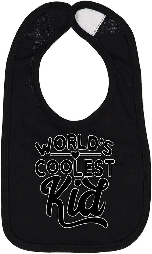 World's Coolest Kid Funny Cute Humor Infant Premium Jersey Baby Bib