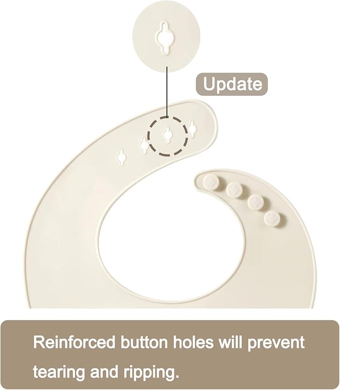 PandaEar 2 Pack Silicone Baby Bibs for Girls, Waterproof Silicone Bibs with Food Catcher, Thick Adjustable Toddler Bibs Baby Food Bibs for Eating, Soft, Non Messy (Pink Tawny)